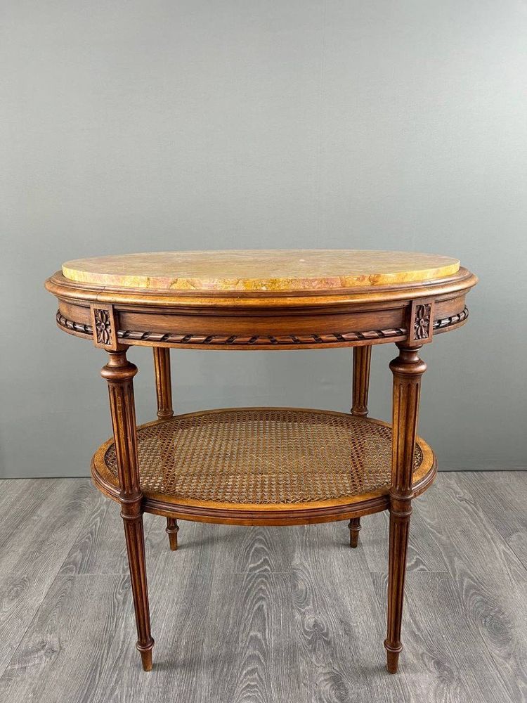 Louis XVI Side Table, Pedestal Table, Late 19th Century