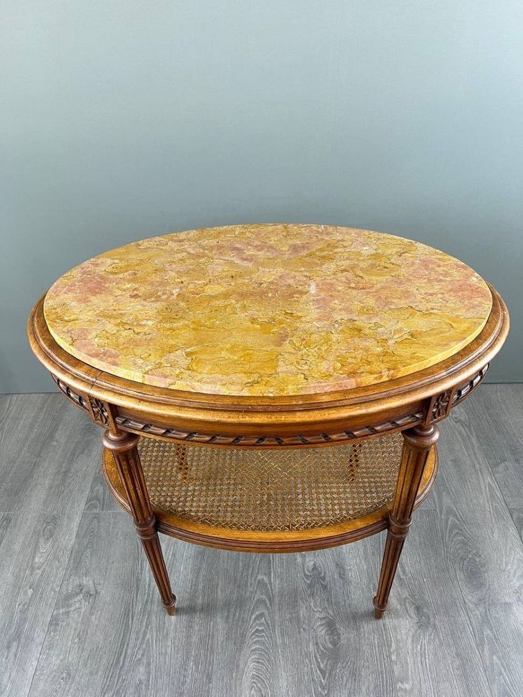 Louis XVI Side Table, Pedestal Table, Late 19th Century