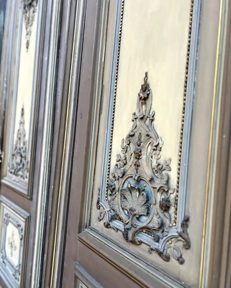 Coppia di porte con cornici Napoleone III 
