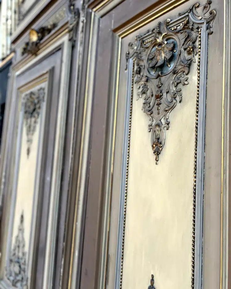 Coppia di porte con cornici Napoleone III 