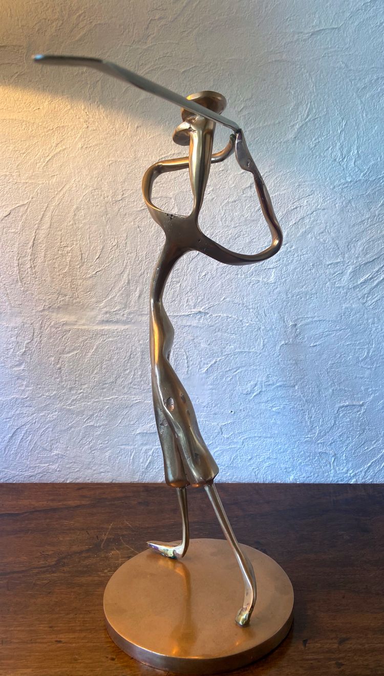 Scultura in bronzo "Il golfista"