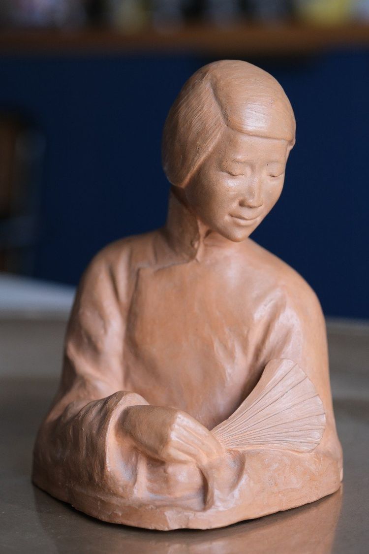 Terracotta Bust by Gaston Hauchécorne (1880-1945), Early 20th Century