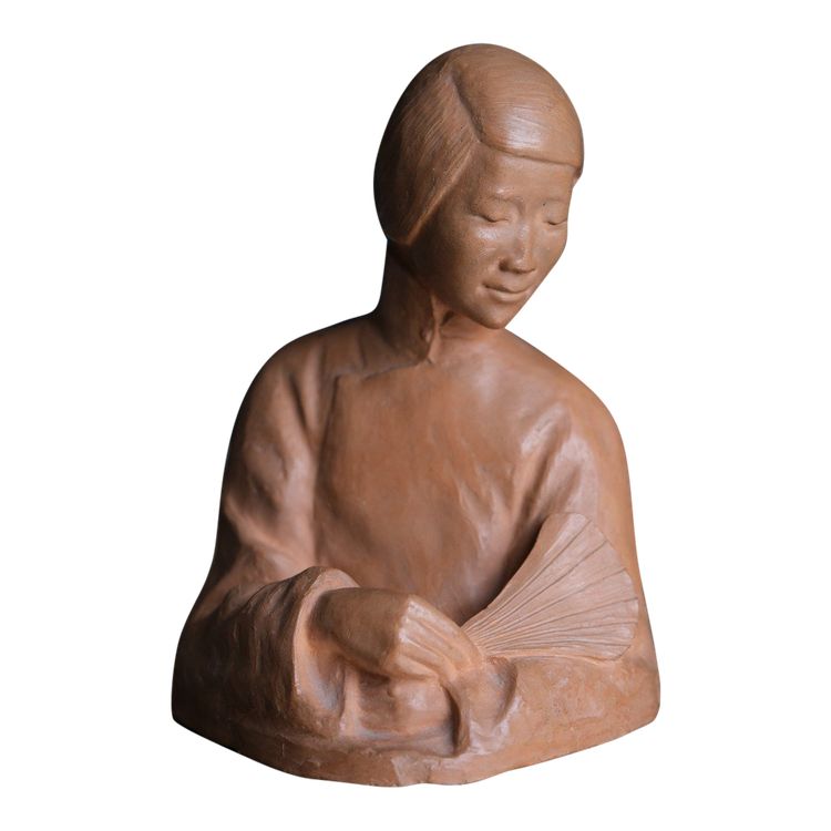 Terracotta Bust by Gaston Hauchécorne (1880-1945), Early 20th Century