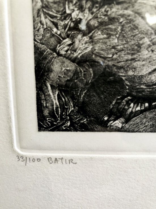 Etching with the Burin Bâtir Numbered, Dated 1989 and Signed Philippe Mohlitz (1941 - 2019)