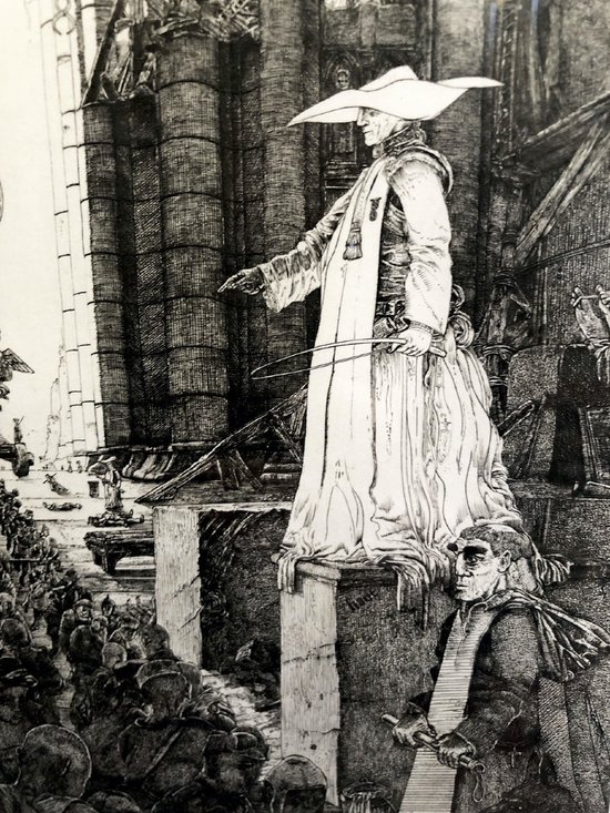 Etching with the Burin Bâtir Numbered, Dated 1989 and Signed Philippe Mohlitz (1941 - 2019)