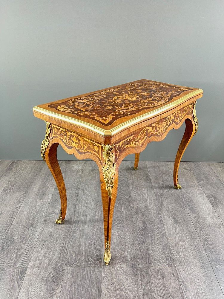 Table à Jeu , Style Louis XV, XIXe Siècle
