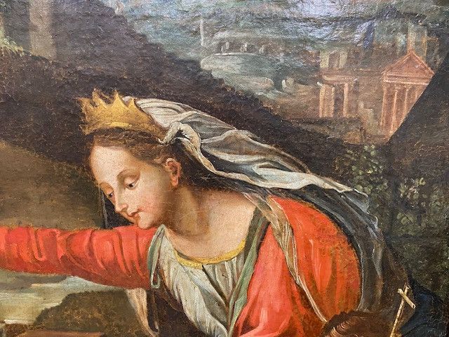 Italienische Schule 17. Jahrhundert - Geburt Christi - Öl auf Leinwand
