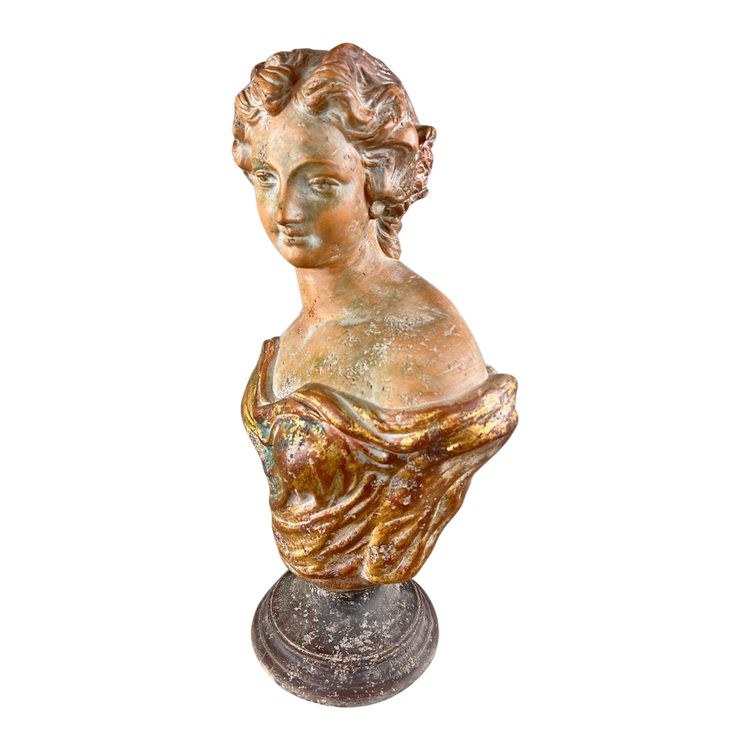 Busto femminile in terracotta, Italia, XX secolo