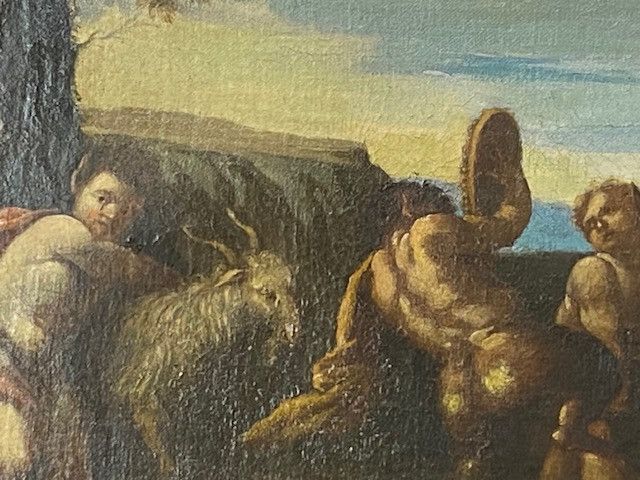 Pair of mythological scenes "The Procession of BACCHUS" - Circle of Domenico PIOLA (1627-1703)