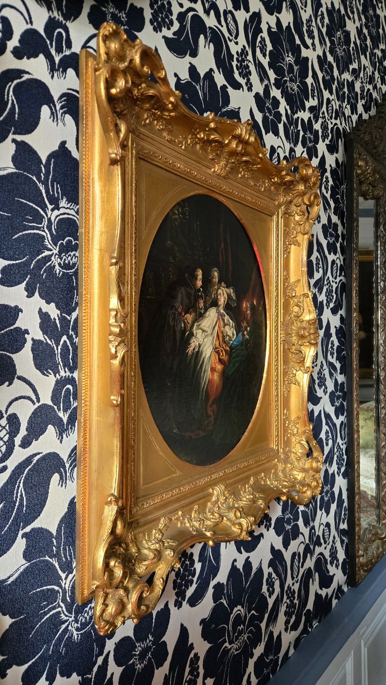 “Before the Ball”, Oil on canvas by a follower of J.f. De Troy.