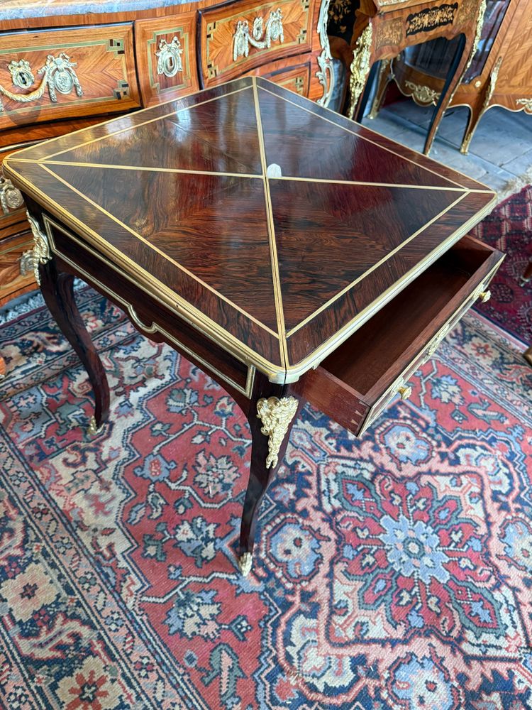19TH CENTURY GAMBLING TABLE FROM THE HOUSE OF LAMPRE IN PARIS