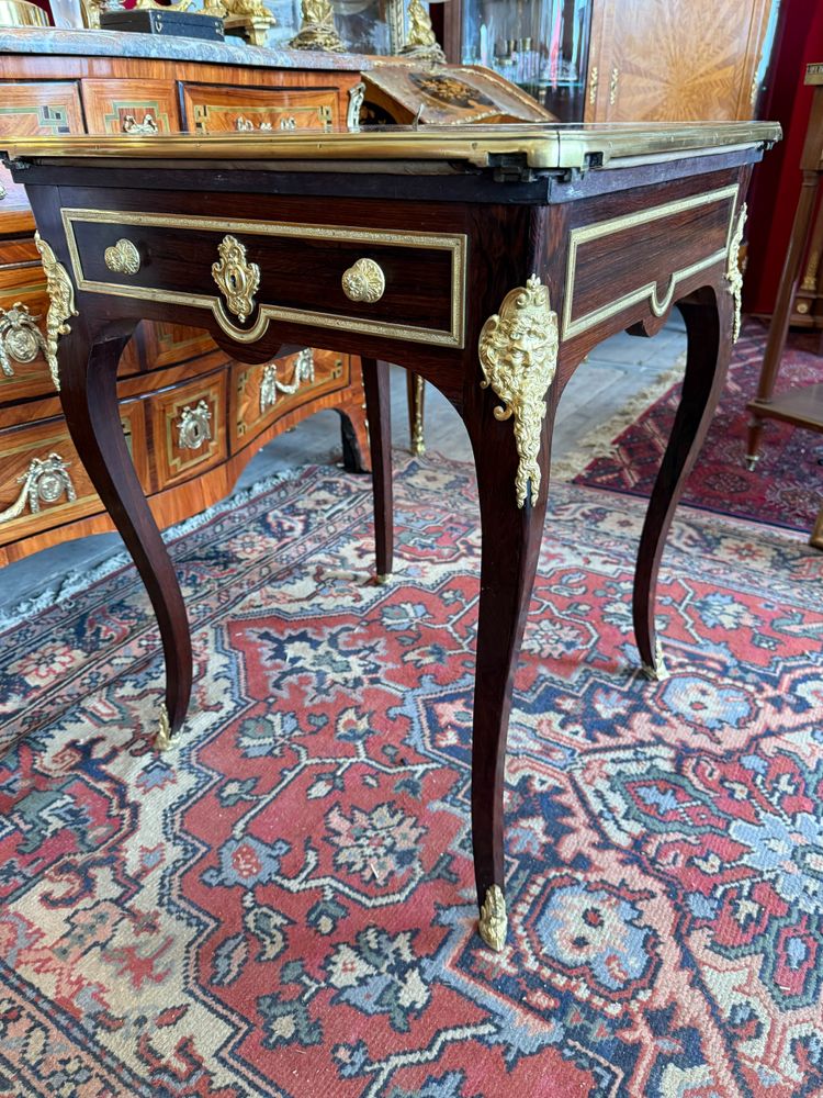 19TH CENTURY GAMBLING TABLE FROM THE HOUSE OF LAMPRE IN PARIS