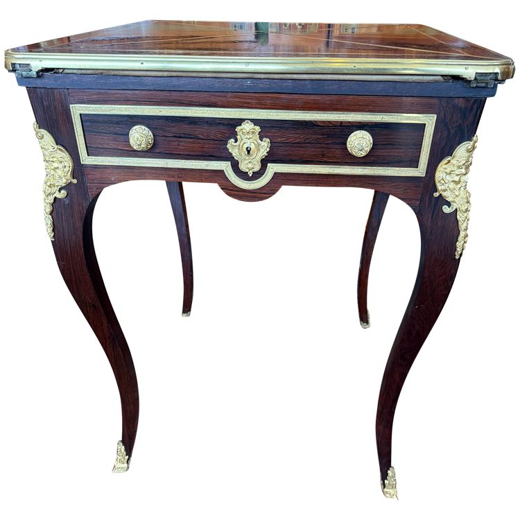 19TH CENTURY GAMBLING TABLE FROM THE HOUSE OF LAMPRE IN PARIS