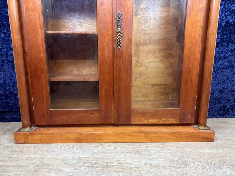 Nice Empire style gun cabinet in cherry wood circa 1900