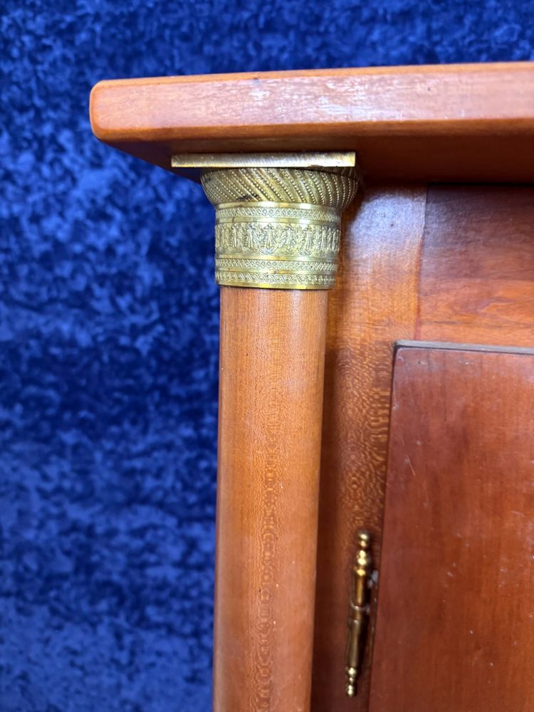 Nice Empire style gun cabinet in cherry wood circa 1900