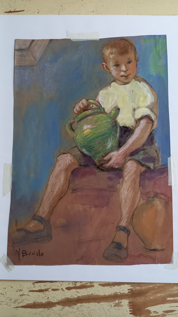 dessin Yvonne Brudo XIX/XX