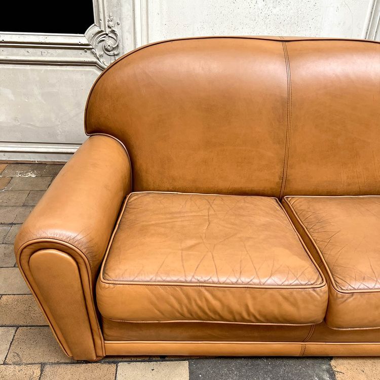 Ensemble club en cuir ancien