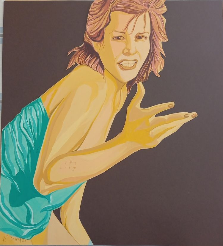 Ritratto di donna in stile pop art