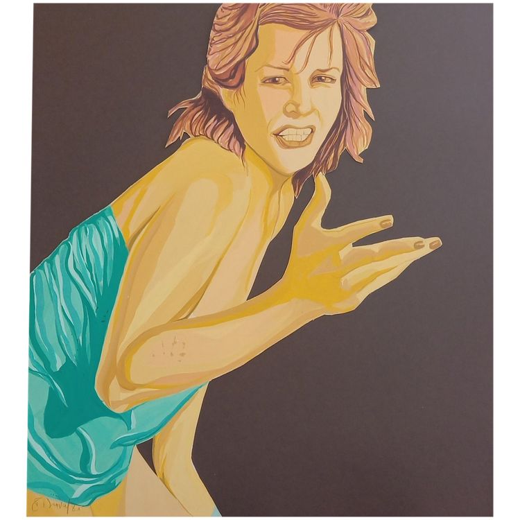 Ritratto di donna in stile pop art