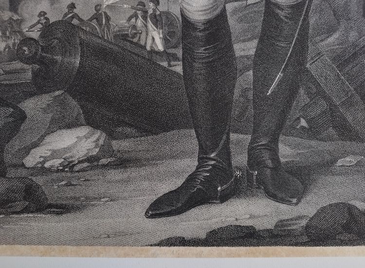 Geoeges Wachington Gravure Ancienne 18ème Par De Poggi