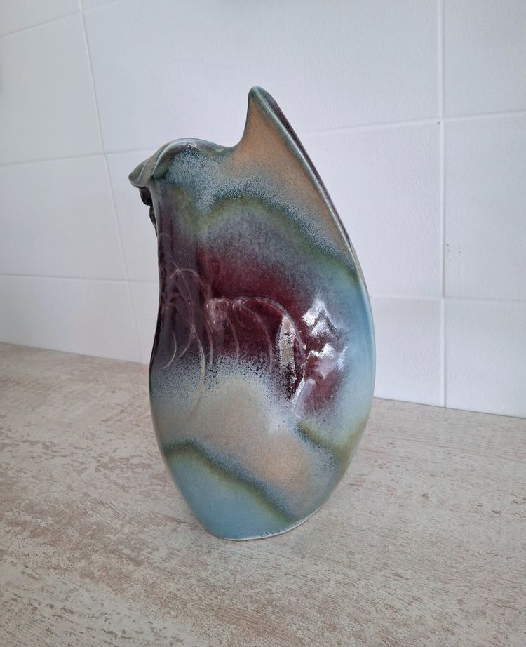 VALLAURIS ceramic vase signed D.PRIOTON