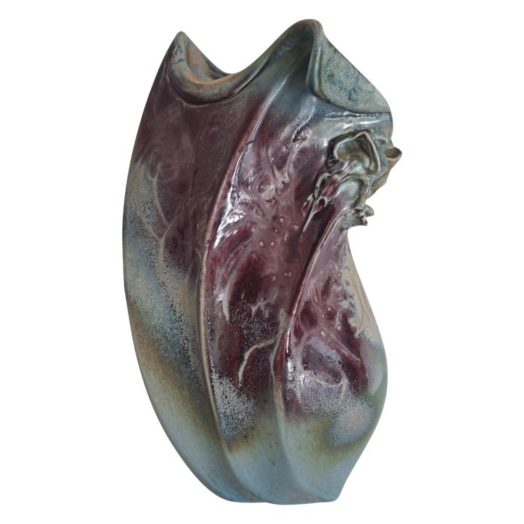 VALLAURIS ceramic vase signed D.PRIOTON