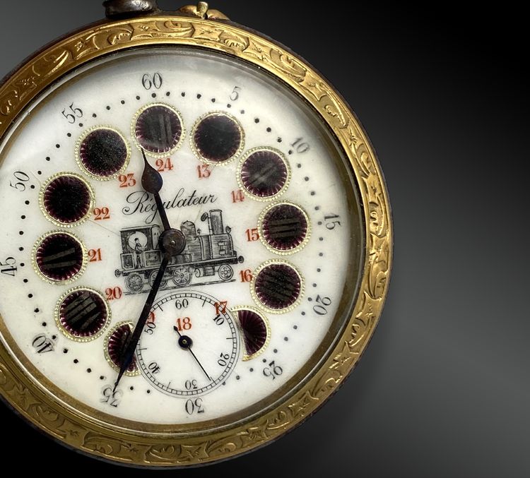 Montre De Poche « Régulateur De Chemin De Fer » France, Début XXème Siècle