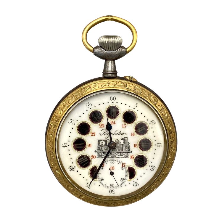 Montre De Poche « Régulateur De Chemin De Fer » France, Début XXème Siècle