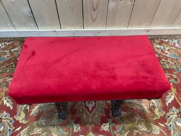 Banc - Repose pied style Louis XIII
