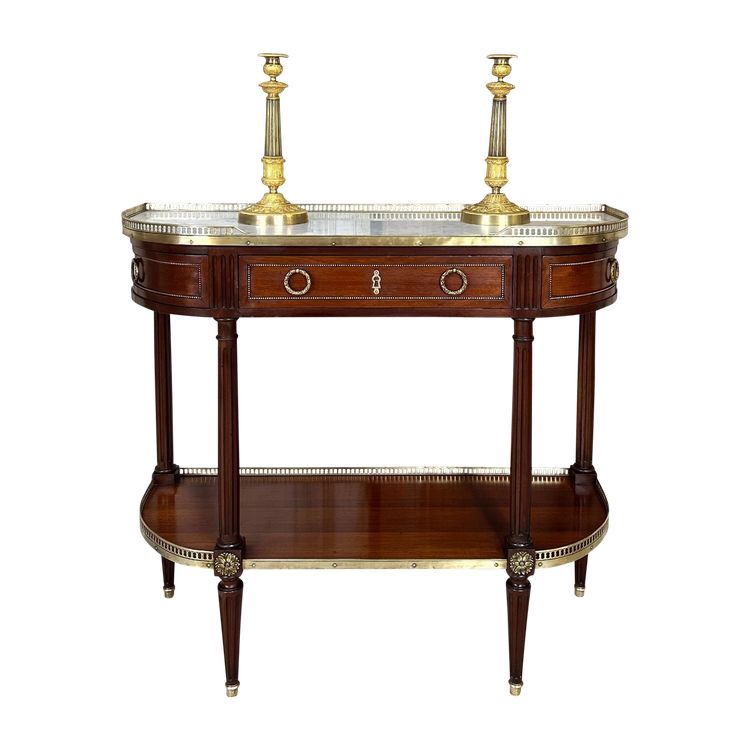 Console de style Louis XVI en acajou 20e siècle