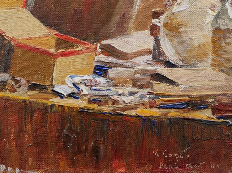 Ulisse CAPUTO, Lo studio dell'artista a Parigi nel 1909