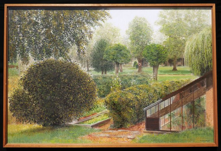 Jean-claude Courtat, Portrait Of The Garden And Greenhouse Of Didier Barbelivien