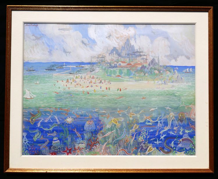 Alexis KALAEFF,  L'île (Composition surréaliste)