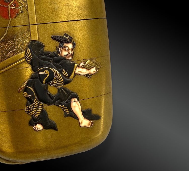 INRŌ signiert Shokasai und Shibayama - Japan - Edo-Zeit (1603-1868) oder sogar frühe Meiji-Periode (1868-1912).