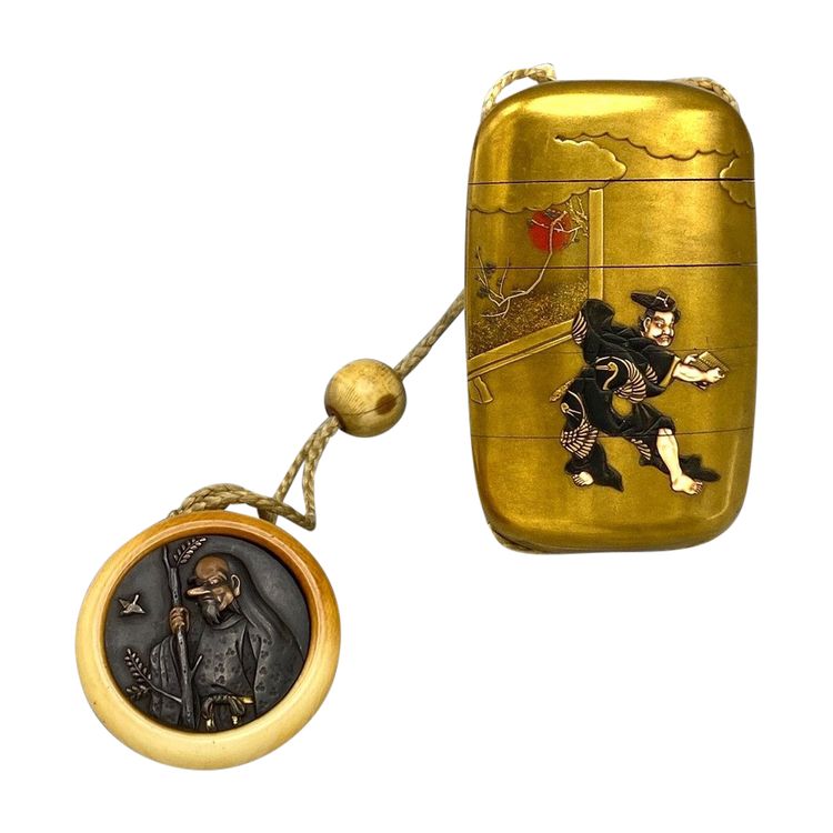 INRŌ signiert Shokasai und Shibayama - Japan - Edo-Zeit (1603-1868) oder sogar frühe Meiji-Periode (1868-1912).