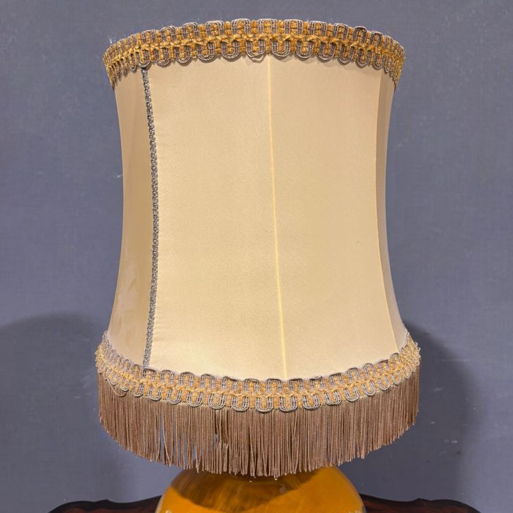 Painted ceramic lamp from the 70s