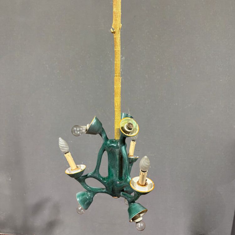 Lampadario Ceramica Vietri anni '70