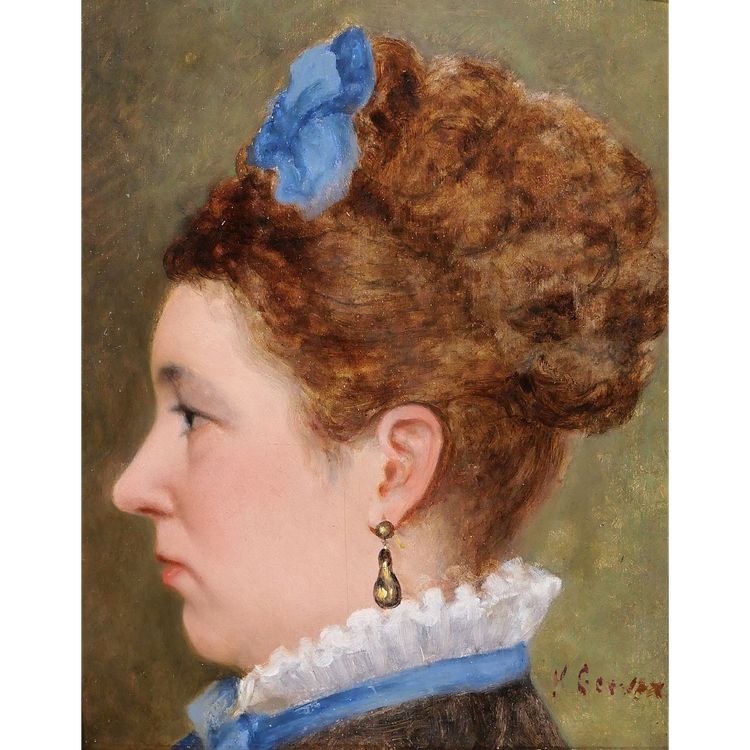 Henri GERVEX 1852-1929 Frauenporträt, Gemälde, um 1880-90
