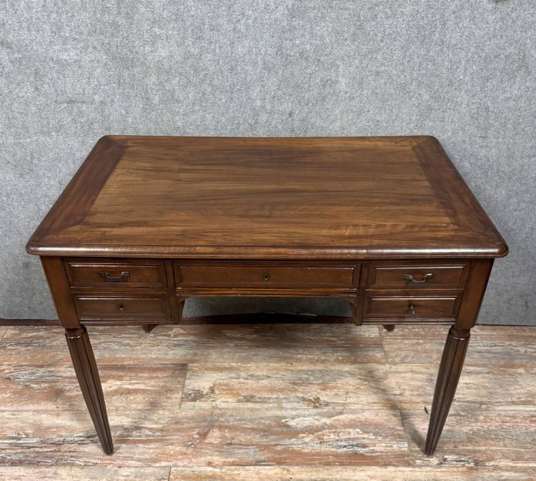 Magnifica scrivania in mogano Art Déco del 1930 circa