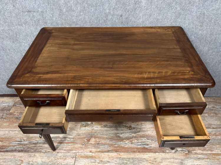 Magnifica scrivania in mogano Art Déco del 1930 circa