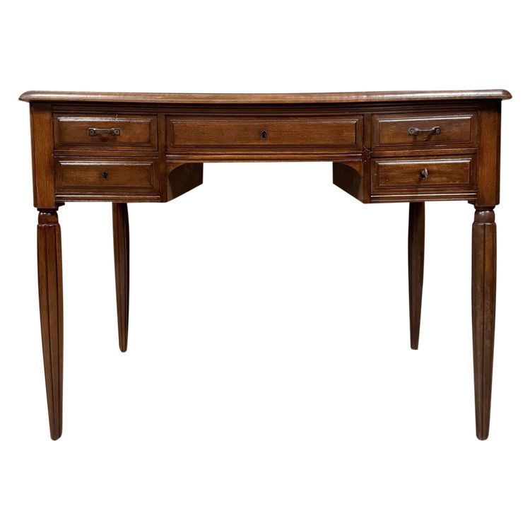 Magnifica scrivania in mogano Art Déco del 1930 circa