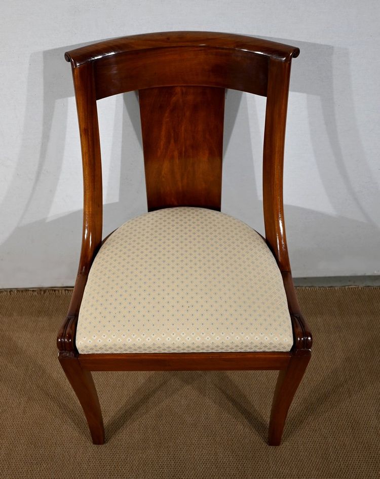 Suite of 4 Mahogany Gondola Chairs - Early 20th century