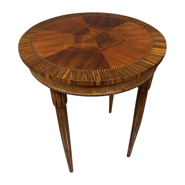 Superbe table d'apparat époque Art Déco en marquéterie vers 1930
