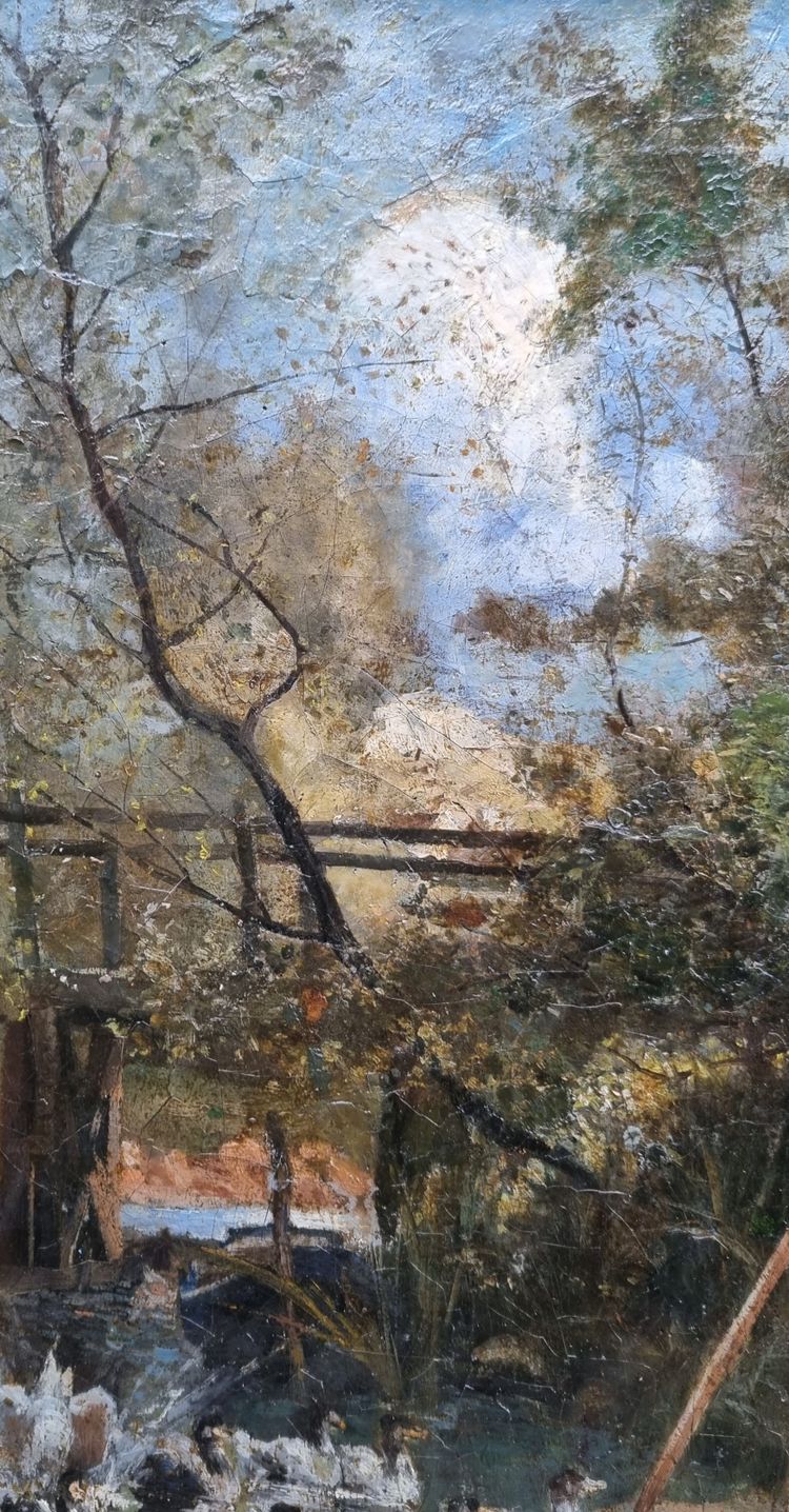 Ecole française du XIXe siècle - Le peintre de plein air