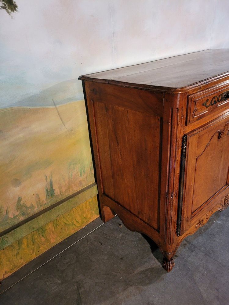Buffet Bas Louis XV En Merisier