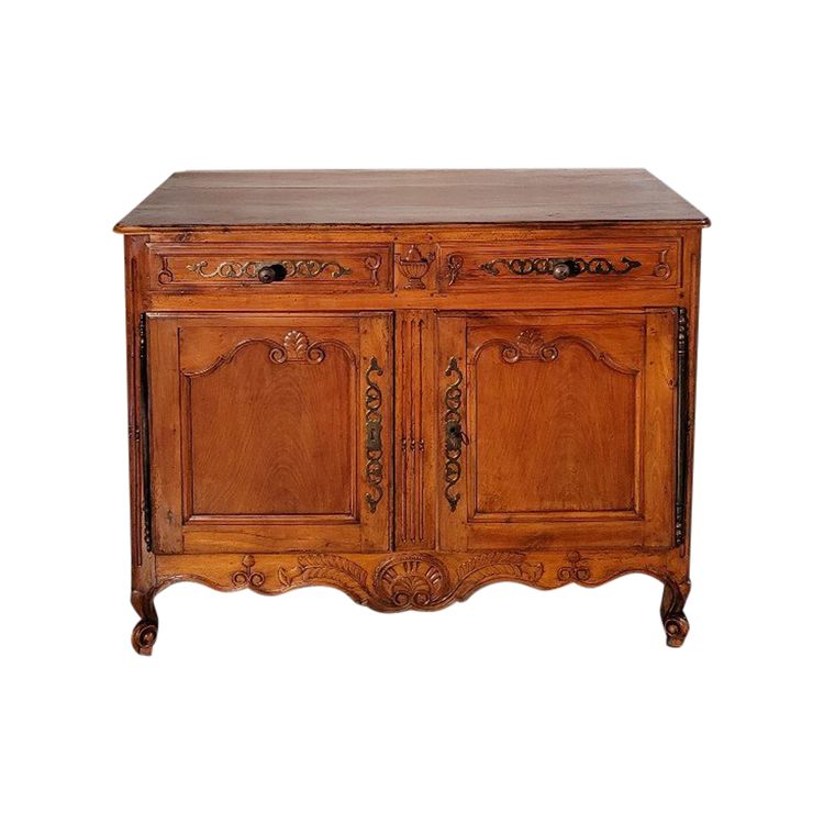 Buffet Bas Louis XV En Merisier