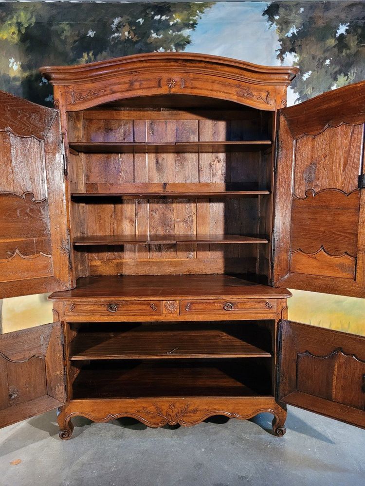 Buffet Deux Corps Louis XV Aus Eiche