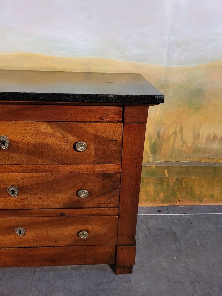 Small Solid Walnut Restoration Chest of Drawers