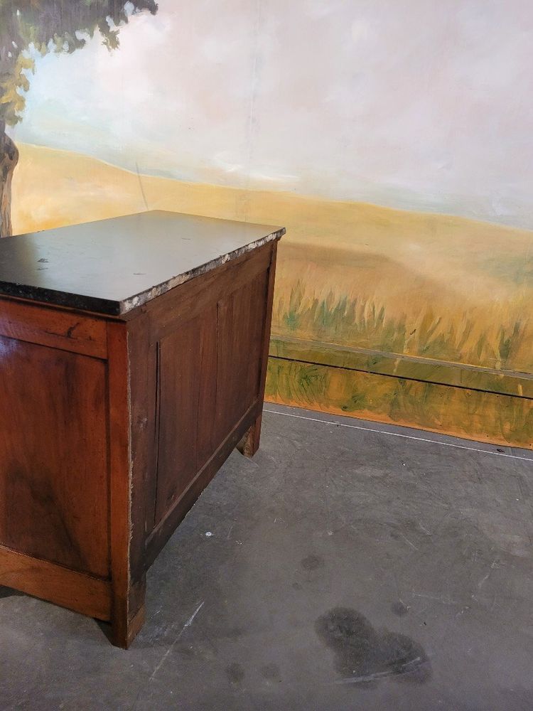 Small Solid Walnut Restoration Chest of Drawers