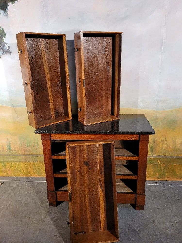 Small Solid Walnut Restoration Chest of Drawers